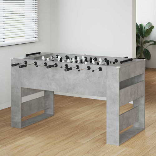 vidaXL Foosballbord BetongGrå 146,5 x 74 x 85 cm Konstruerat trä
