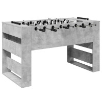 Produktbild för Foosballbord BetongGrå 146,5 x 74 x 85 cm Konstruerat trä