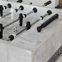 Produktbild för Foosballbord BetongGrå 146,5 x 74 x 85 cm Konstruerat trä