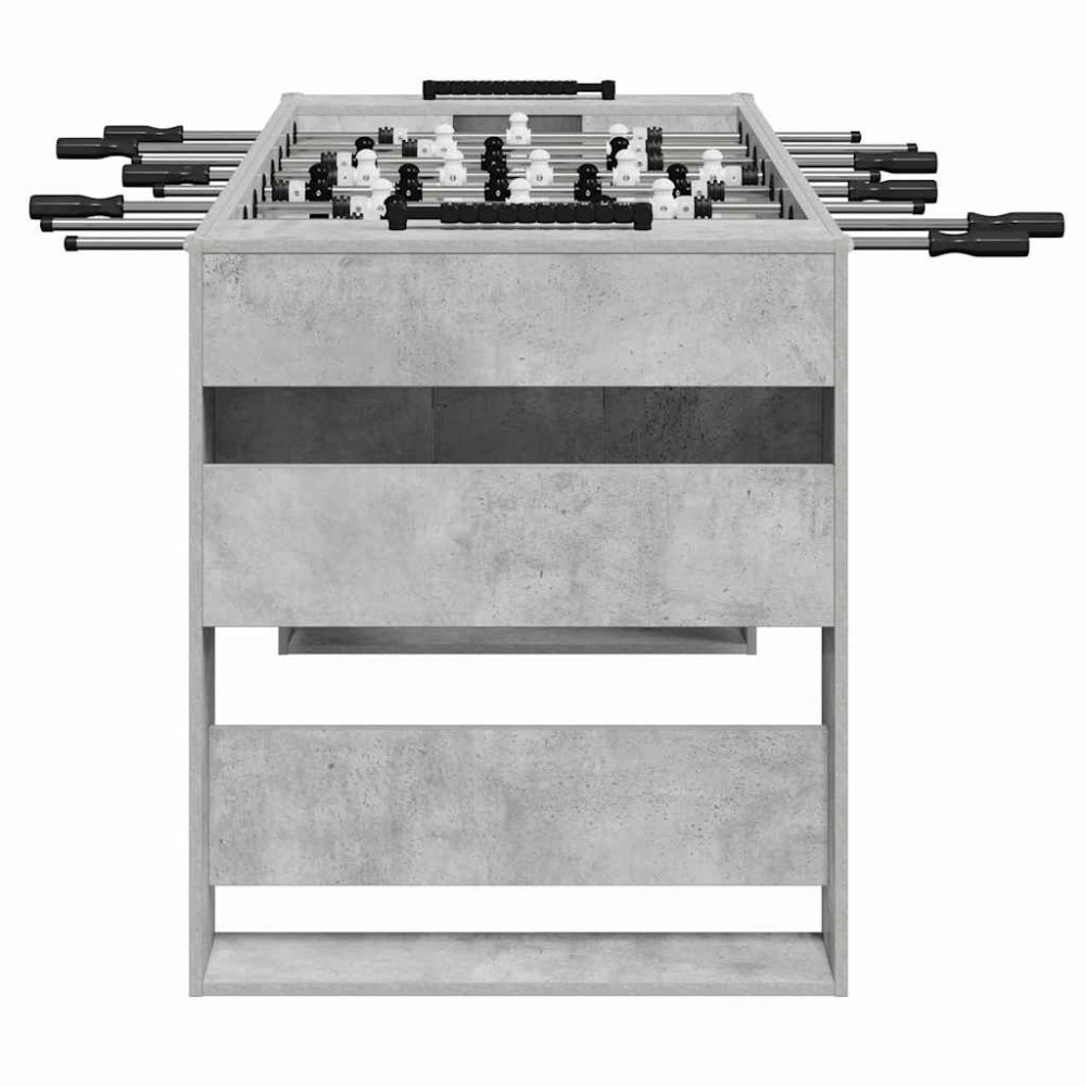 Produktbild för Foosballbord BetongGrå 146,5 x 74 x 85 cm Konstruerat trä