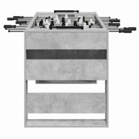 Produktbild för Foosballbord BetongGrå 146,5 x 74 x 85 cm Konstruerat trä