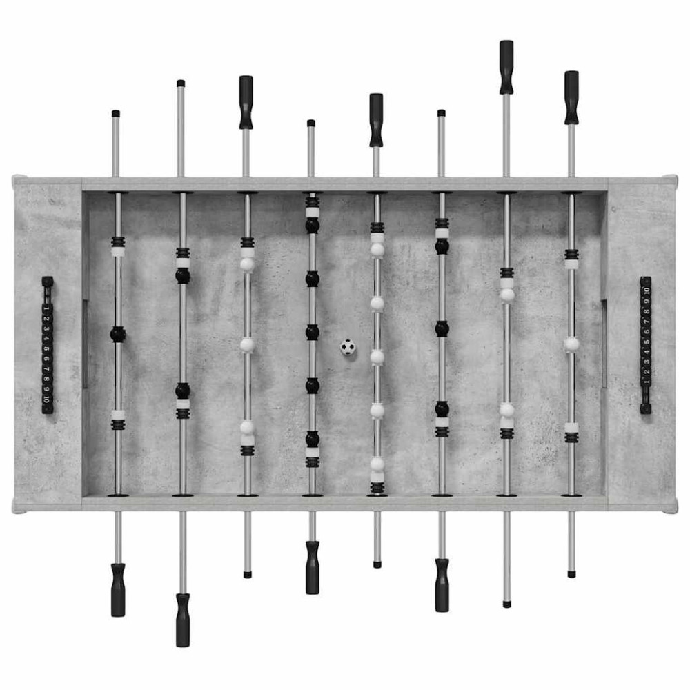 Produktbild för Foosballbord BetongGrå 146,5 x 74 x 85 cm Konstruerat trä