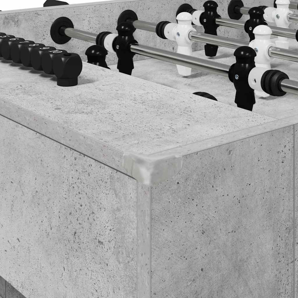 Produktbild för Foosballbord BetongGrå 146,5 x 74 x 85 cm Konstruerat trä