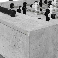 Produktbild för Foosballbord BetongGrå 146,5 x 74 x 85 cm Konstruerat trä