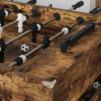 Produktbild för Foosballbord Rökt Ek 146,5 x 74 x 85 cm Konstruerat trä