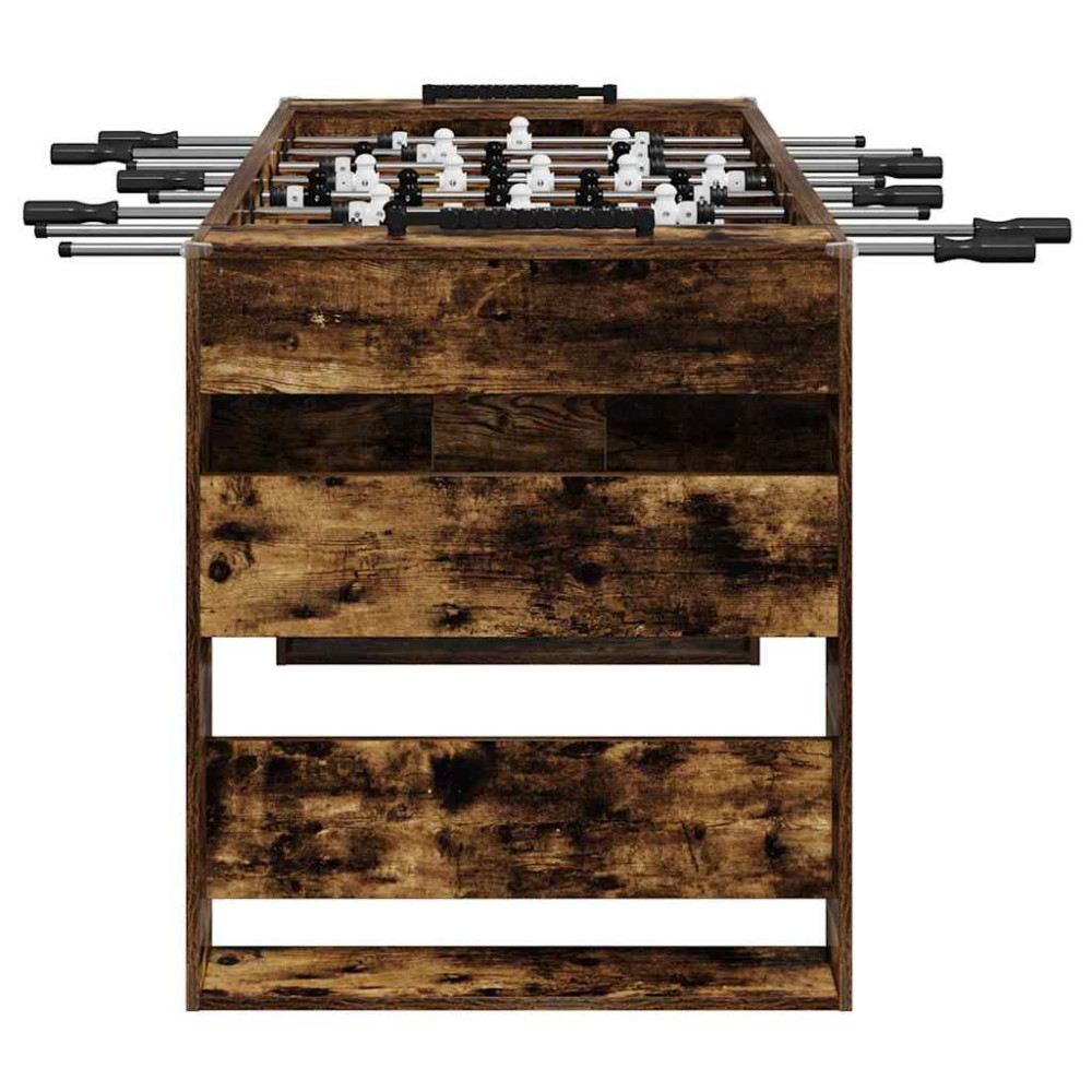 Produktbild för Foosballbord Rökt Ek 146,5 x 74 x 85 cm Konstruerat trä