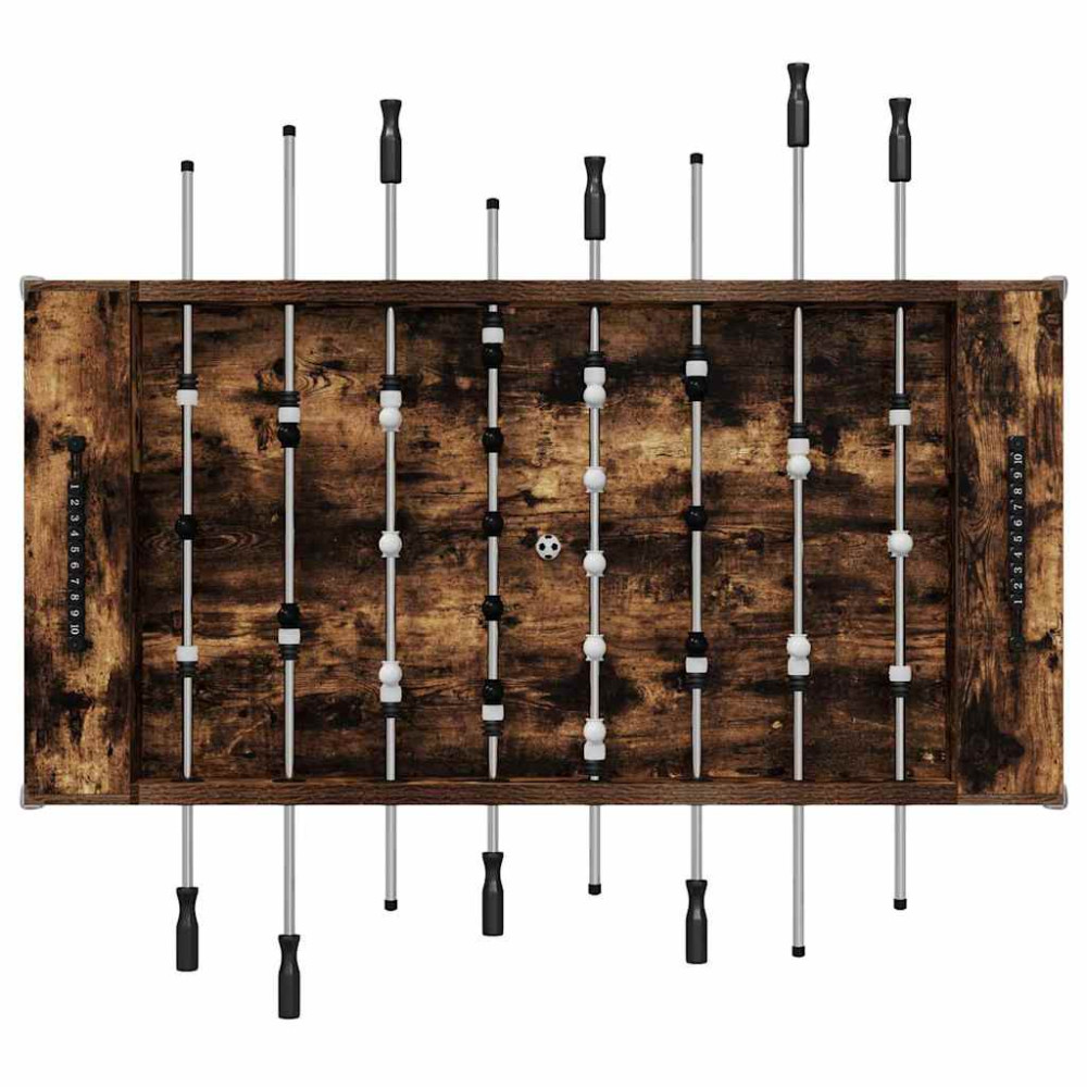 Produktbild för Foosballbord Rökt Ek 146,5 x 74 x 85 cm Konstruerat trä
