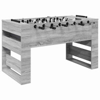 Produktbild för Foosballbord Grå Sonoma 146,5 x 74 x 85 cm Konstruerat trä