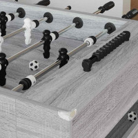 Produktbild för Foosballbord Grå Sonoma 146,5 x 74 x 85 cm Konstruerat trä