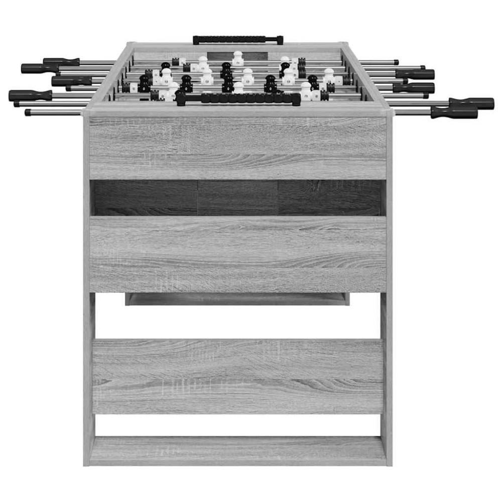 Produktbild för Foosballbord Grå Sonoma 146,5 x 74 x 85 cm Konstruerat trä