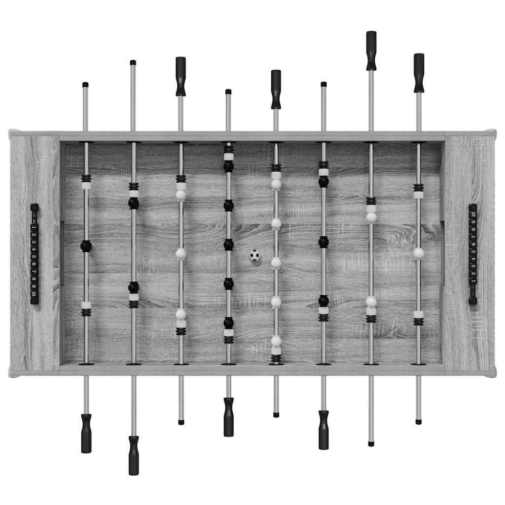 Produktbild för Foosballbord Grå Sonoma 146,5 x 74 x 85 cm Konstruerat trä
