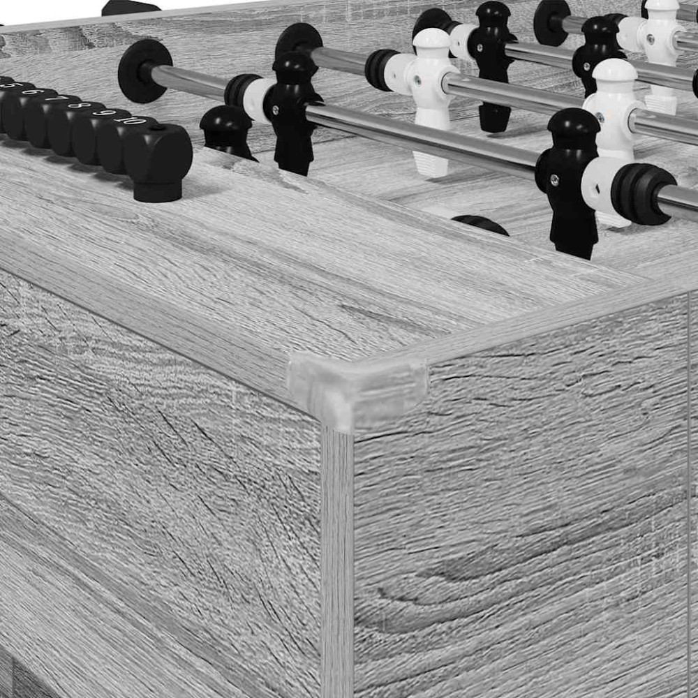 Produktbild för Foosballbord Grå Sonoma 146,5 x 74 x 85 cm Konstruerat trä