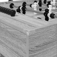 Produktbild för Foosballbord Grå Sonoma 146,5 x 74 x 85 cm Konstruerat trä