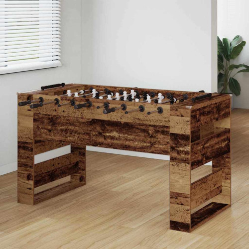 vidaXL Foosballbord Gammalt trä 146,5 x 74 x 85 cm Konstruerat trä