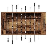 Produktbild för Foosballbord Gammalt trä 146,5 x 74 x 85 cm Konstruerat trä