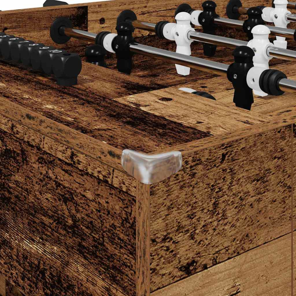 Produktbild för Foosballbord Gammalt trä 146,5 x 74 x 85 cm Konstruerat trä