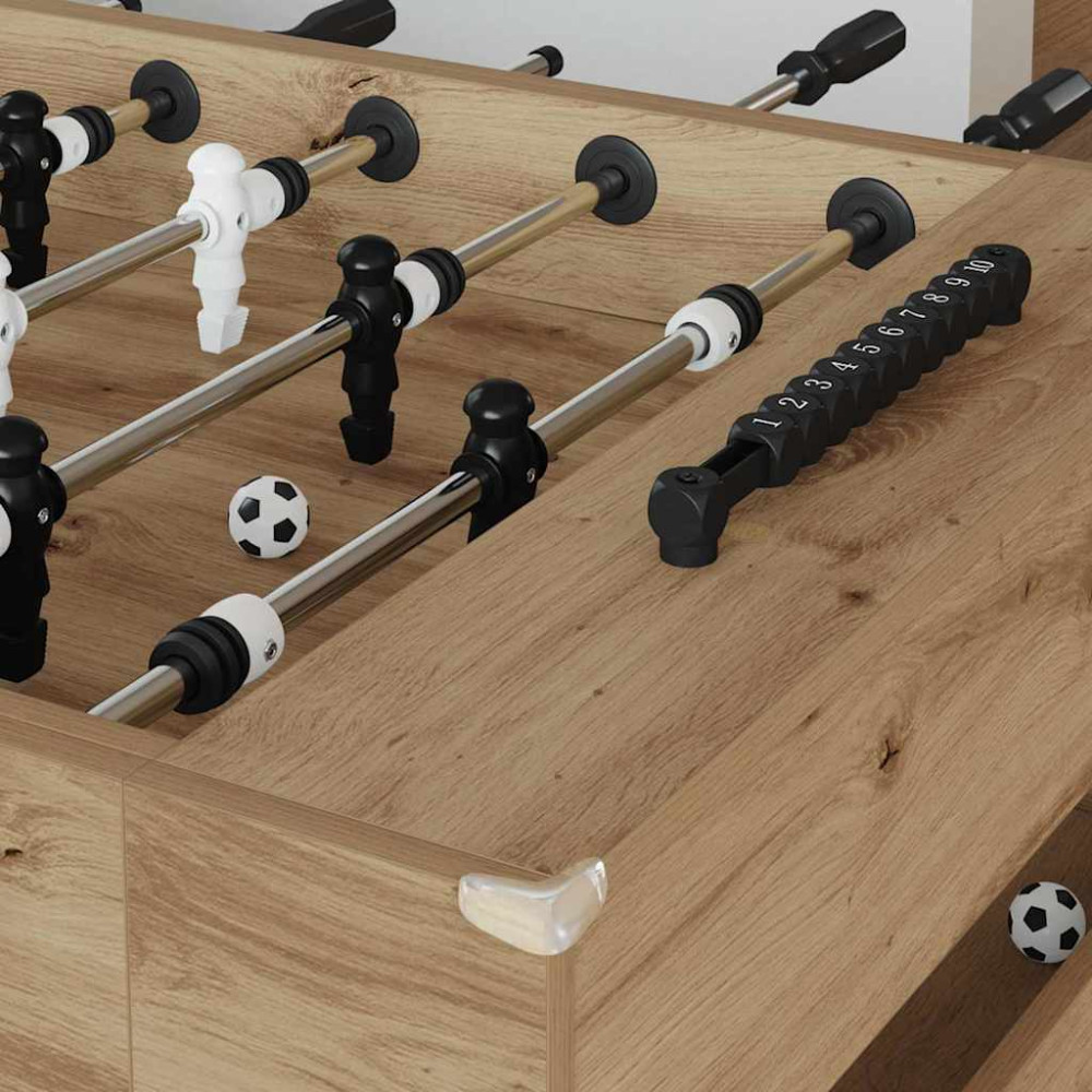 Produktbild för Foosballbord Artisan Ek 146,5 x 74 x 85 cm Konstruerat trä