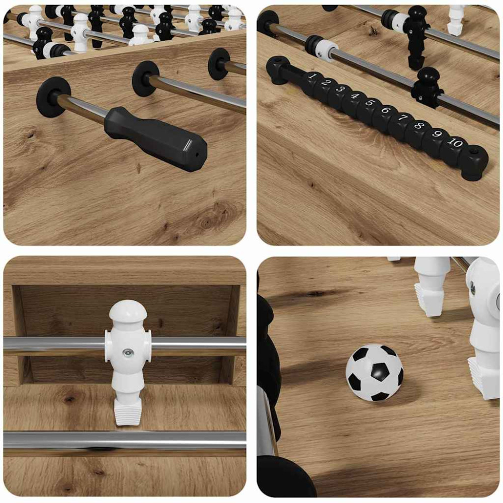 Produktbild för Foosballbord Artisan Ek 146,5 x 74 x 85 cm Konstruerat trä