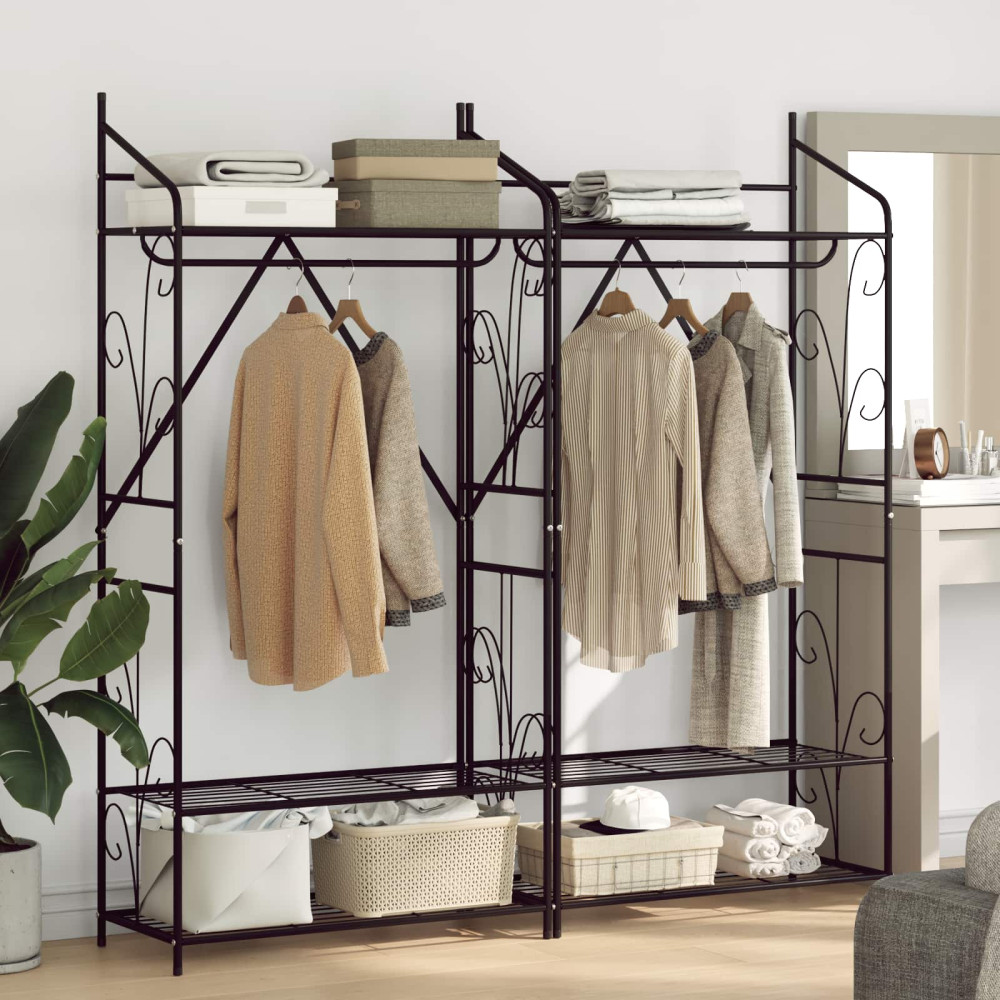 Produktbild för Öppen garderob Enfärgad 2 pcs 78 x 36 x 158 cm