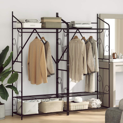vidaXL Öppen garderob Enfärgad 2 pcs 78 x 36 x 158 cm