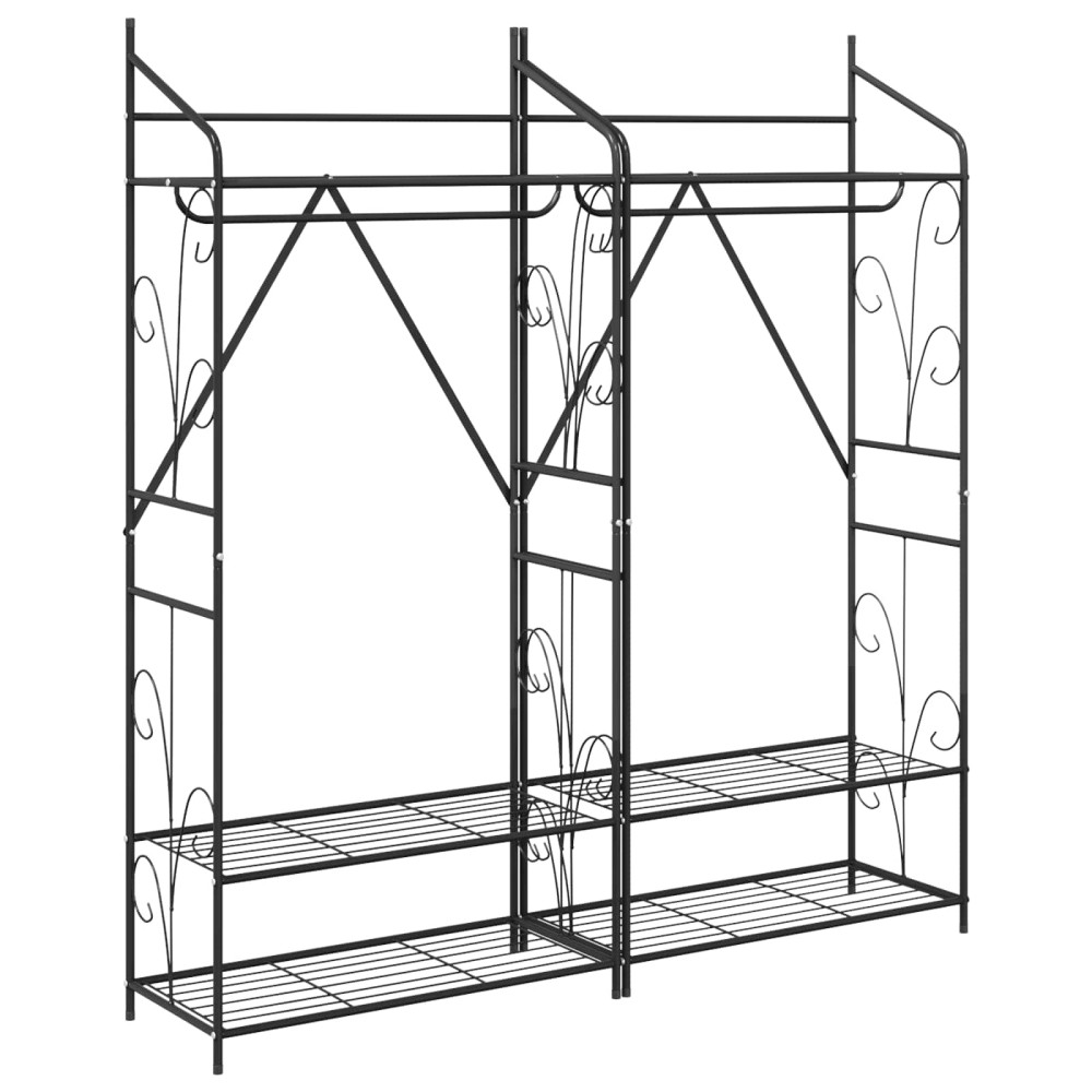 Produktbild för Öppen garderob Enfärgad 2 pcs 78 x 36 x 158 cm
