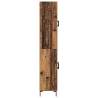 Produktbild för Skåp 2 pcs Gammalt trä Konstruerat trä