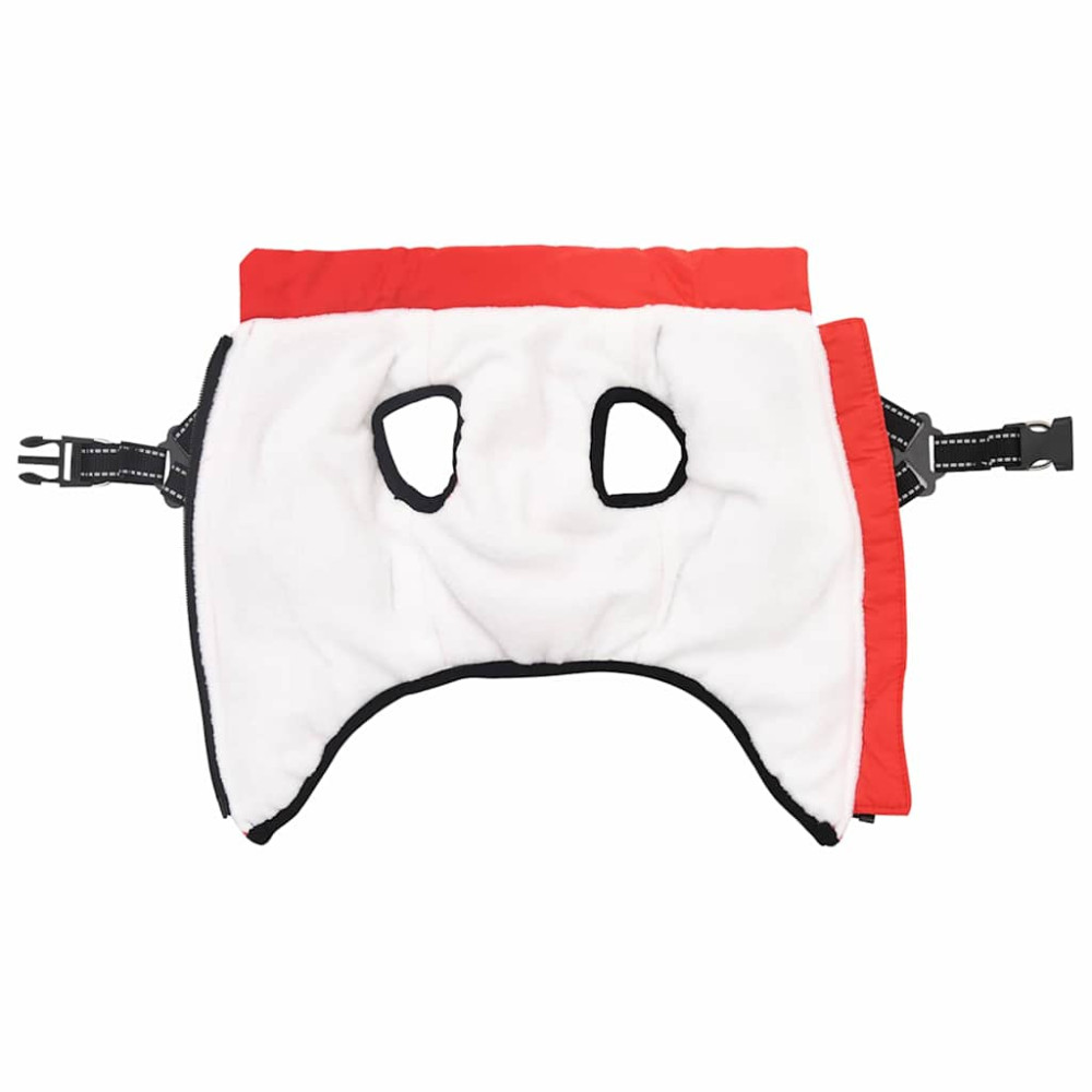 Produktbild för Hund Kappa Röd L24 Fleece och Polyester