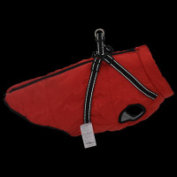 Produktbild för Hund Kappa Röd L68 Fleece och Polyester