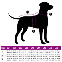 Produktbild för Hund Kappa Röd L68 Fleece och Polyester