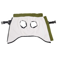 Produktbild för Hund Kappa Armégrön L24 Fleece och Polyester