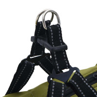 Produktbild för Hund Kappa Armégrön L24 Fleece och Polyester