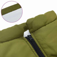 Produktbild för Hund Kappa Armégrön L48 Fleece och Polyester