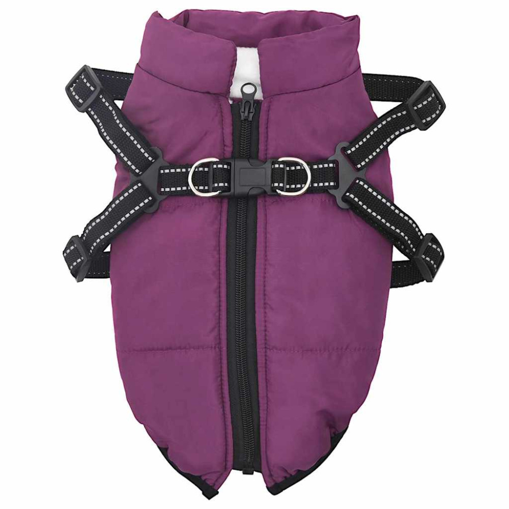 Produktbild för Hund Kappa Lila L28 Fleece och Polyester