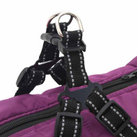 Produktbild för Hund Kappa Lila L44 Fleece och Polyester