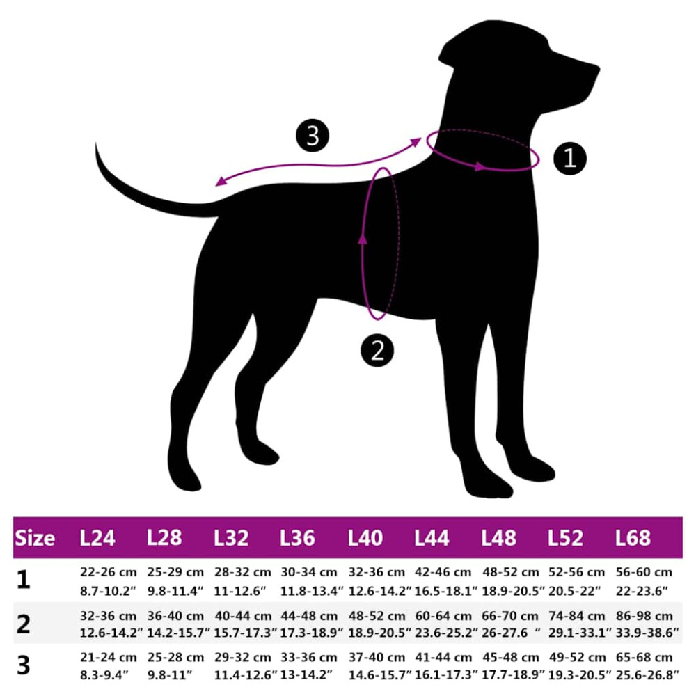 Produktbild för Hund Kappa Lila L44 Fleece och Polyester