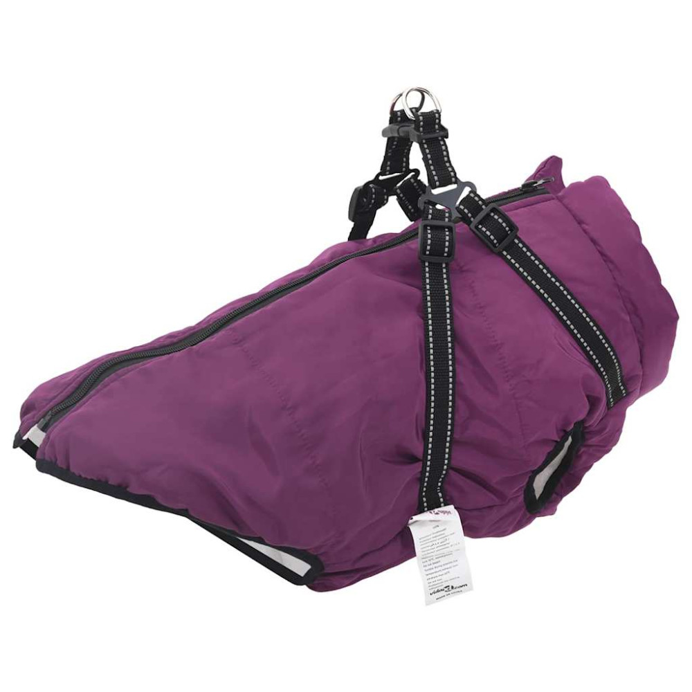 Produktbild för Hund Kappa Lila L48 Fleece och Polyester