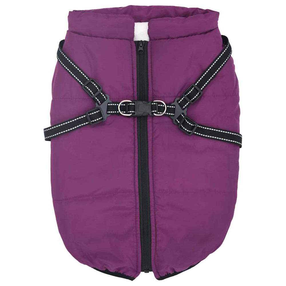 Produktbild för Hund Kappa Lila L48 Fleece och Polyester