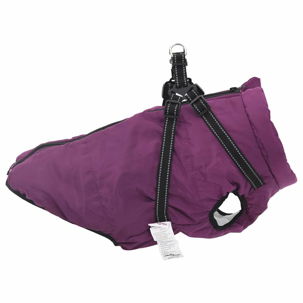 Produktbild för Hund Kappa Lila L48 Fleece och Polyester