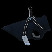 Produktbild för Hund Kappa Mörkblå L24 Fleece och Polyester