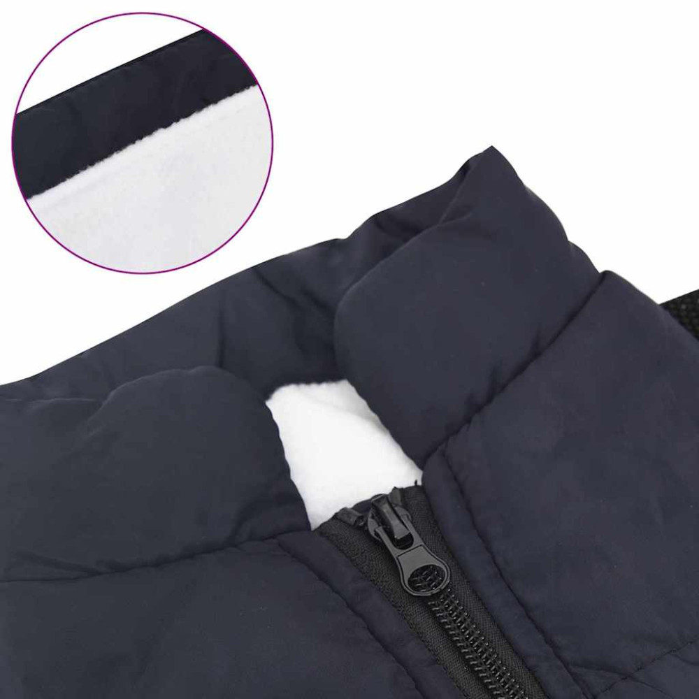 Produktbild för Hund Kappa Mörkblå L28 Fleece och Polyester