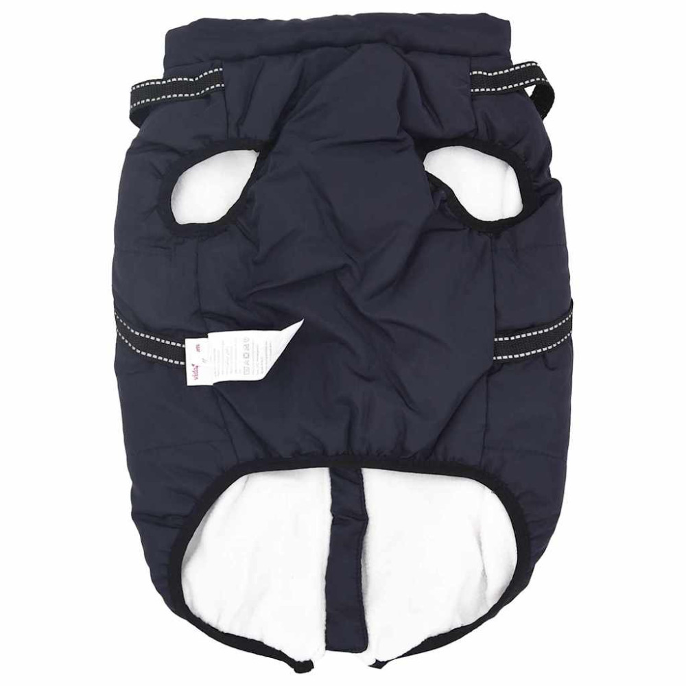Produktbild för Hund Kappa Mörkblå L48 Fleece och Polyester
