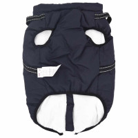 Produktbild för Hund Kappa Mörkblå L48 Fleece och Polyester