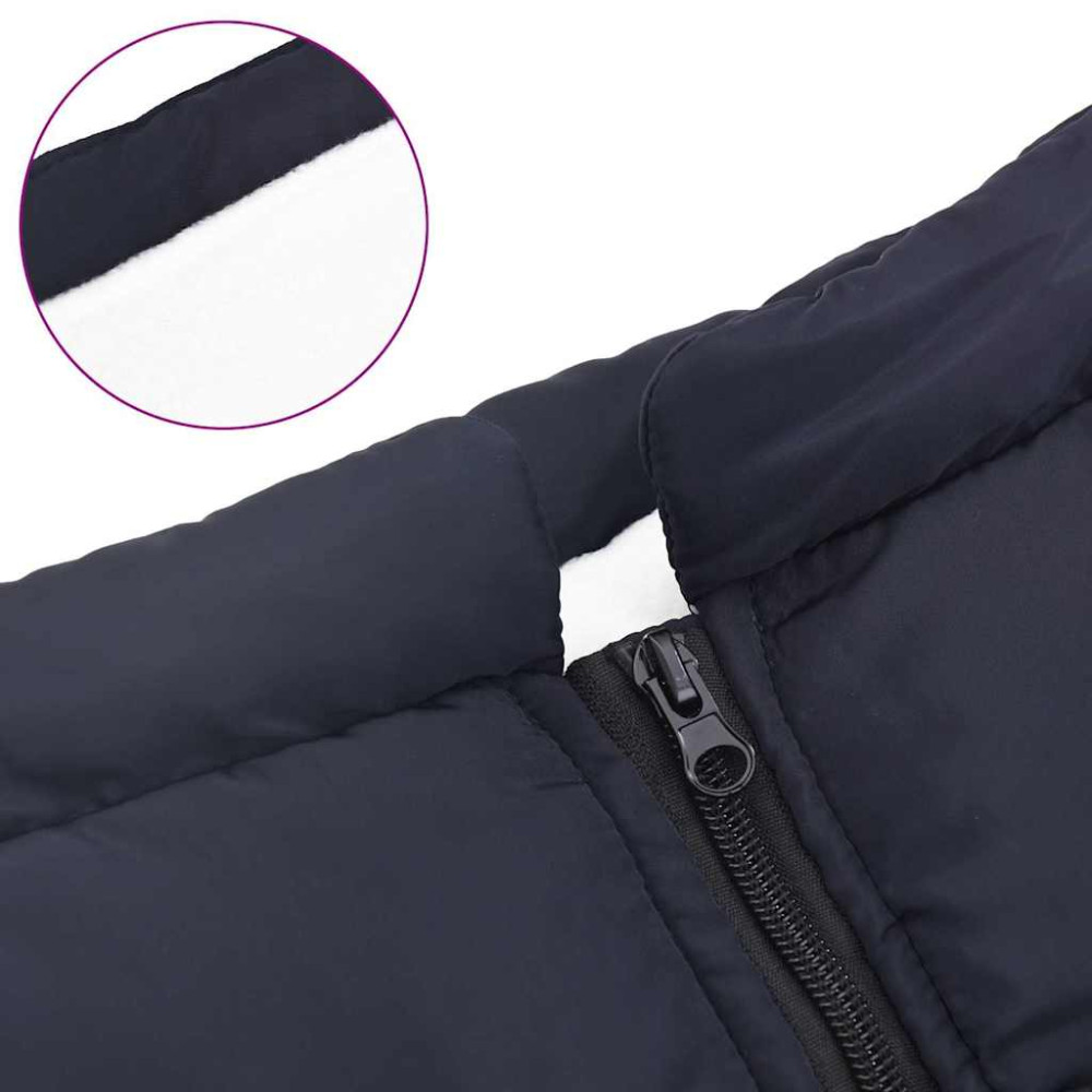Produktbild för Hund Kappa Mörkblå L48 Fleece och Polyester