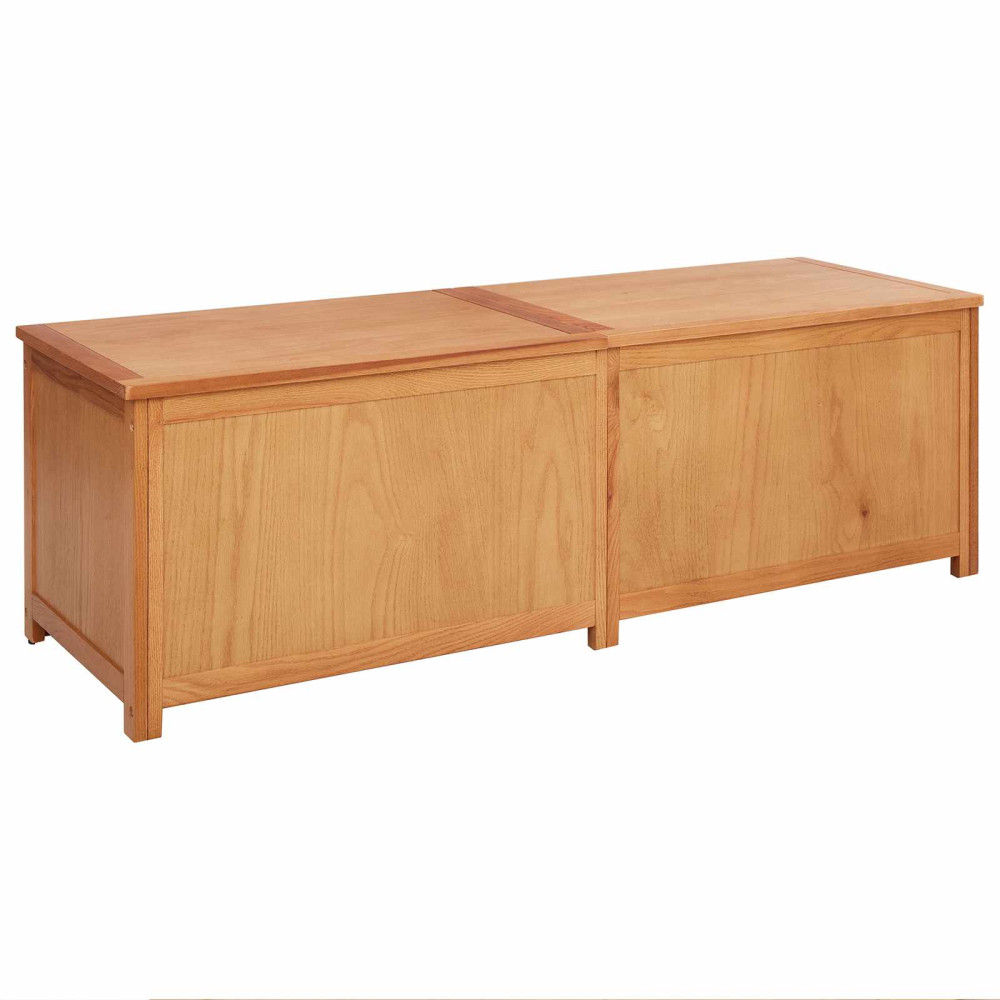 Produktbild för Förvaringslåda 150 x 45 x 45 cm Massivt Ekträ