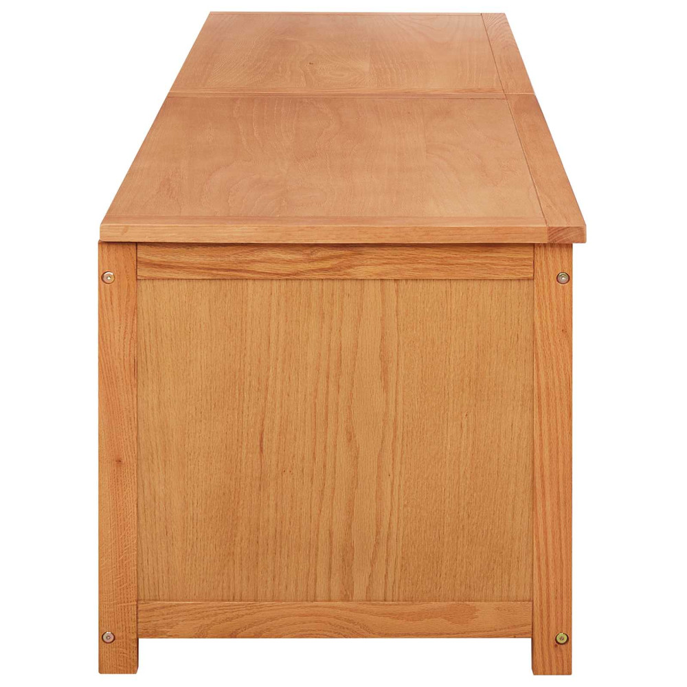 Produktbild för Förvaringslåda 150 x 45 x 45 cm Massivt Ekträ
