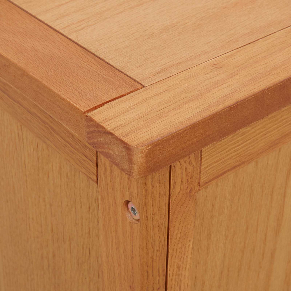 Produktbild för Förvaringslåda 150 x 45 x 45 cm Massivt Ekträ