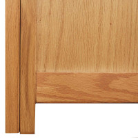 Produktbild för Förvaringslåda 150 x 45 x 45 cm Massivt Ekträ