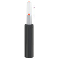 Produktbild för Kontorsstolens gascylinder Svart 239-309 mm Järn