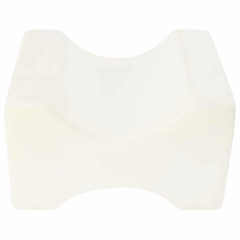 Produktbild för Knee Pillow Vit Minneskum och polyester 26 x 21,5 x 15 cm
