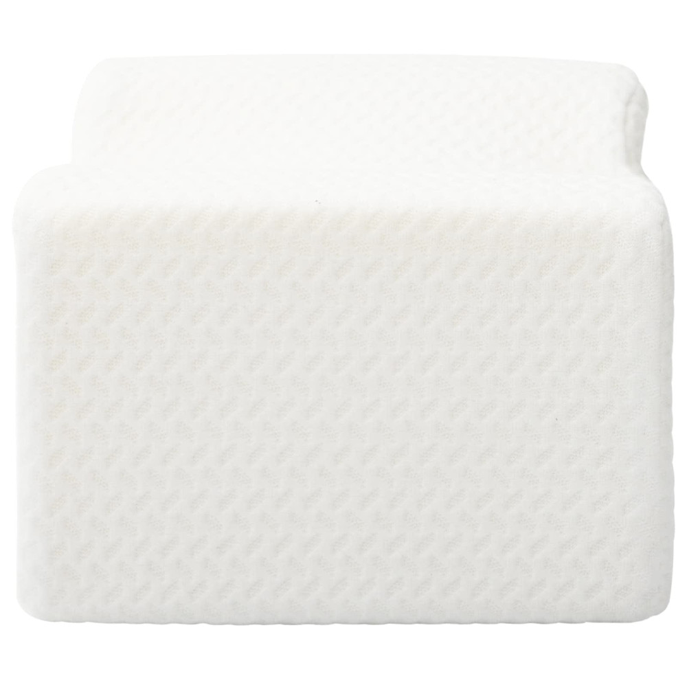 Produktbild för Knee Pillow Vit Minneskum och polyester 26 x 21,5 x 15 cm